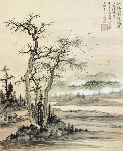 High Definition Art Micro Spray Wu Lake Sap Mountain Smear cloud 40x49 cm Decorative Painting-Taobao