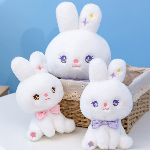 Плюшевый кролик, игрушка, тряпичная кукла, белый кролик
