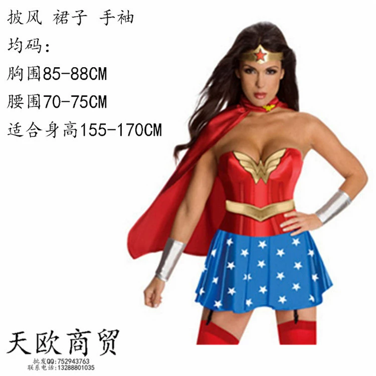 Wonder Woman Nữ Captain America Avengers Cosplay Góa Phụ Đen Người Sắt Siêu Nhân Thor