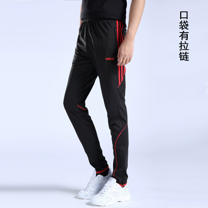 Quần bóng đá quần tây nam cộng với nhung dày co giãn Quần chạy nhanh khô quần quần theo dõi và quần ống chân quần mồ hôi quần  nam
