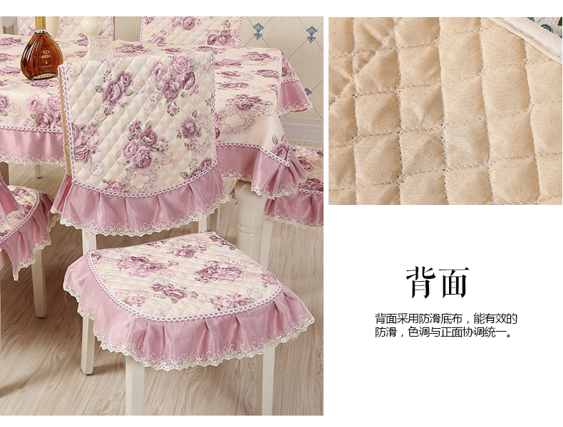 Khăn trải bàn vải bàn ghế bọc ghế đệm đặt ghế bọc khăn trải bàn bàn cà phê bàn ​​hình chữ nhật châu Âu hiện đại tối giản khăn trải bàn vuông