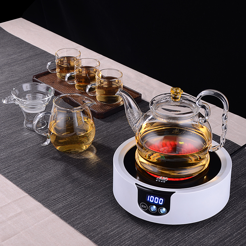 True sheng of Taiwan TaoLu boiled tea machine household glass tea kettles steamed tea tea tea stove high temperature resistant suit