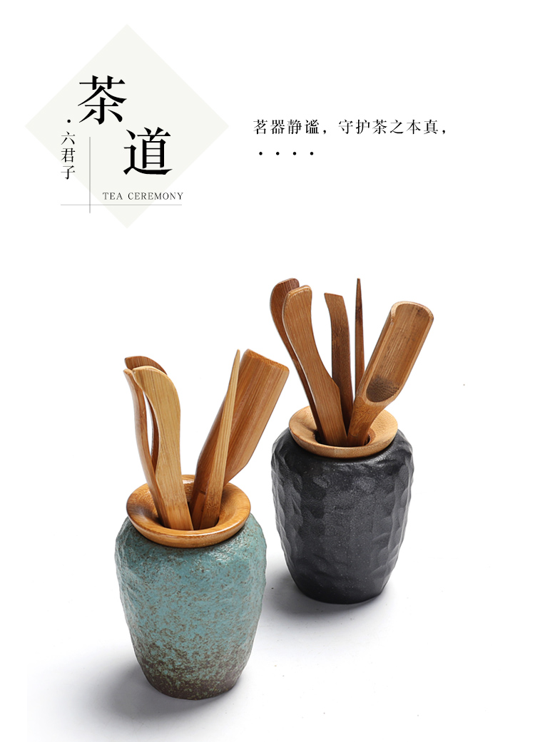 Brother really sheng ceramic tea set copy your up up the open piece of tea six gentleman furnishing articles accessories ChaGa ChaZhen tea spoon