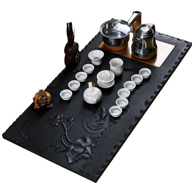 True sheng sharply stone tea tray was kung fu tea set automatic water tea kettle body home tea sea