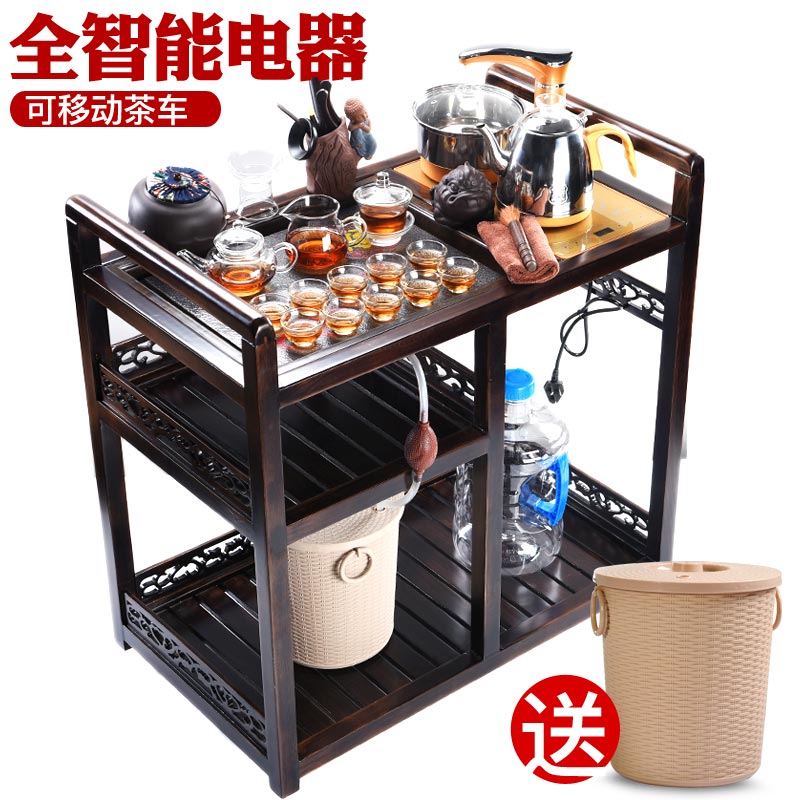 True sheng car automatic portable tea of a complete set of purple sand tea set electric household sharply stone tea tray tea tea