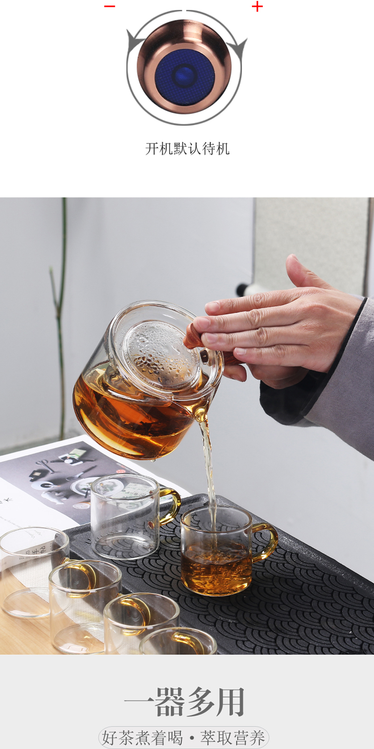 True sheng suit the electric TaoLu boiled tea, the Japanese heat - resistant glass home steamed small office glass teapot