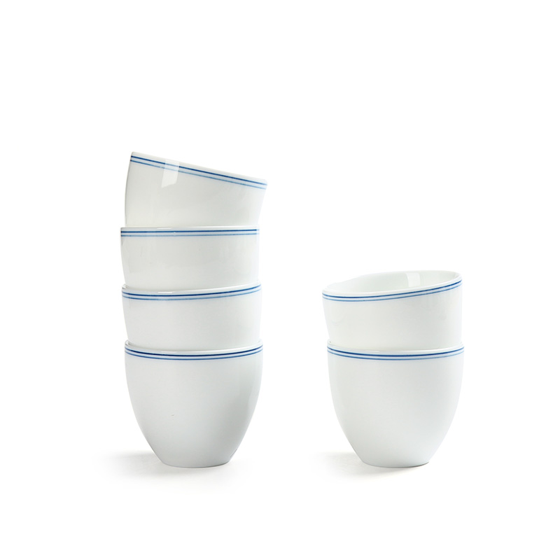 Really sheng hand - made xuan wen tureen tea gift box set a complete set of blue and white ceramic dual kung fu tea set