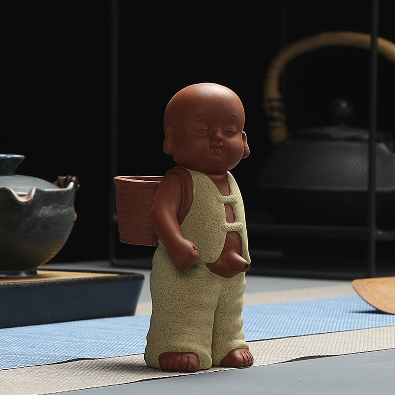 True color sand clay the lad urine tea accessories tea tray tea pet furnishing articles purple sand spraying urine child pee little monks