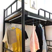 College student Dormitory Containing devinator Woman sleeping room Upper Bunk Bed bedside edge-free hanging clothes hook containing shelve