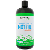 Ketogenic diet Zenwise Health MCT oil medium chain triglyceride oil octanoic acid C8 and capric acid C10