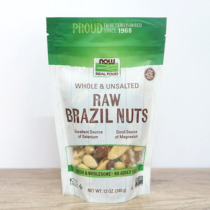 USA Now Foods Brasil Nut raw Brazil nuts abalone nuts Nuts Supplements Selenium 340 gr