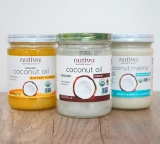 Американское кетогенное кокосовое масло Nutiva Натуральное кокосовое масло первого отжима Съедобный уход за кожей Кетогенное масло для вытягивания