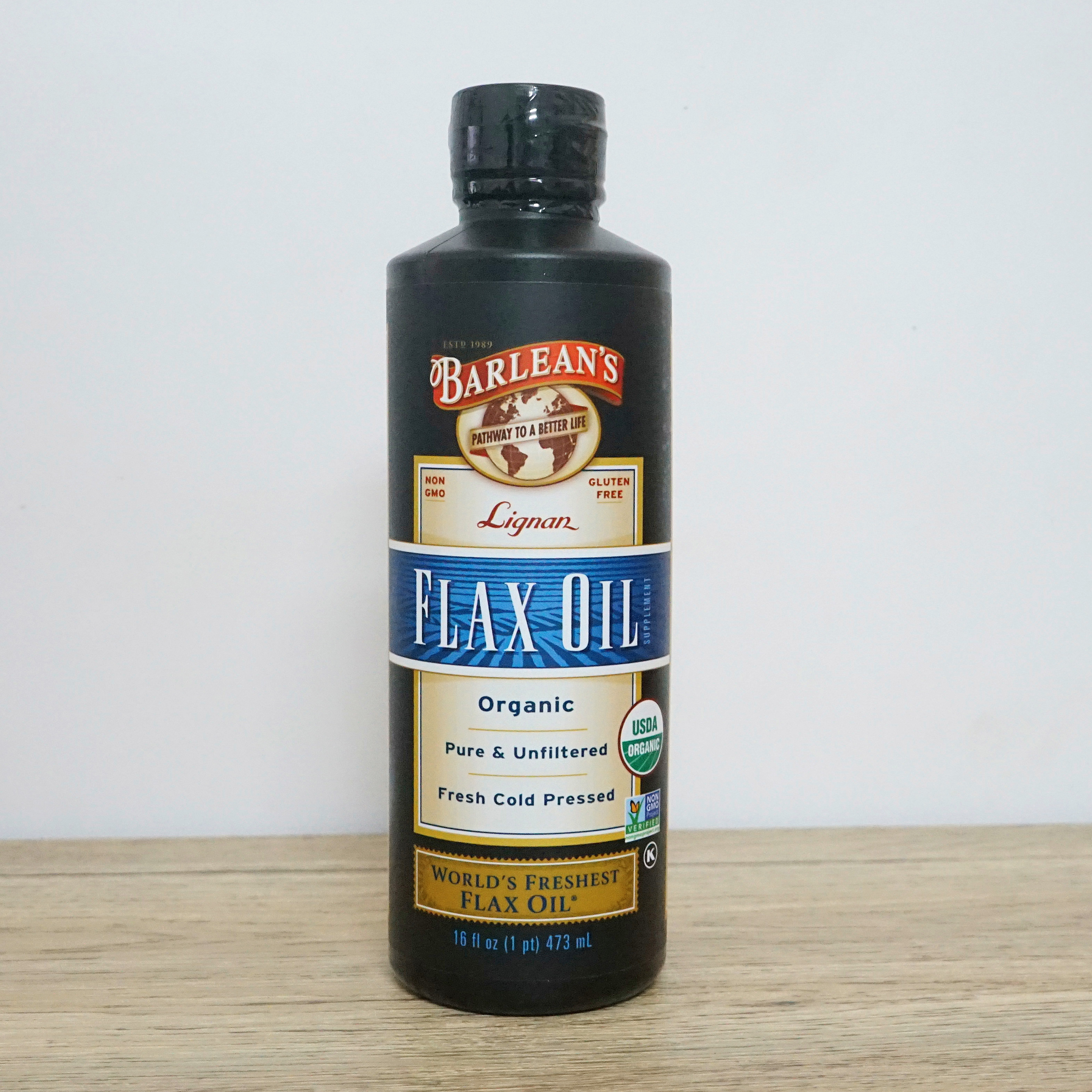 New date US Barleans Flax Oil with organic linseed oil with lignan OMEGA473ml-Taobao