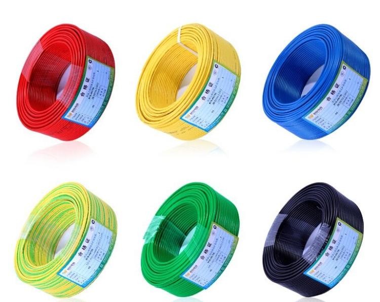 Pearl wire national markings single core multi-strand copper cored wire 1-10 squared red green yellow blue black 95 m vol.