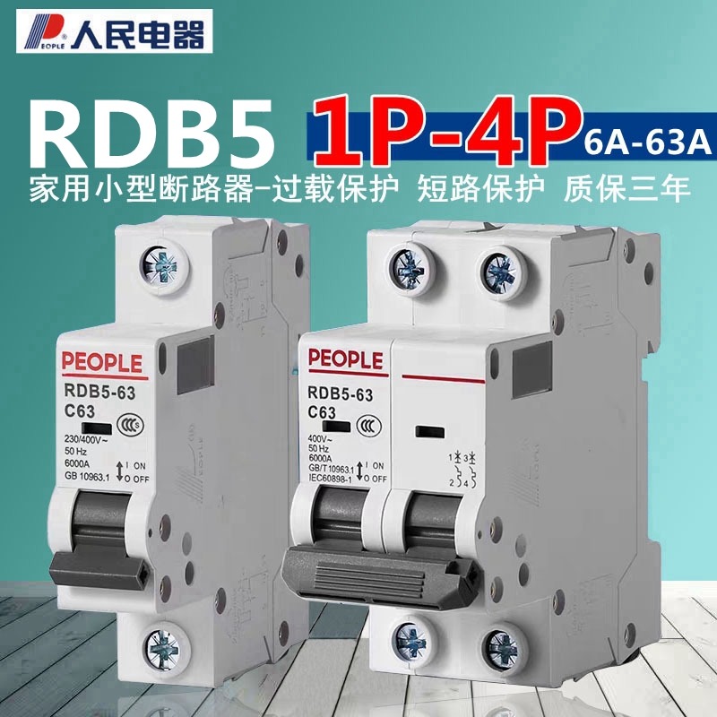 Great offer for small circuit breaker RDB5-63 air switch for Chinese people