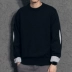 Thiết kế áo len hai dây giả nam Hàn Quốc phiên bản áo len cổ tròn mùa thu nam đẹp trai đẹp trai 2018 mới áo len nam cổ lọ	 Hàng dệt kim