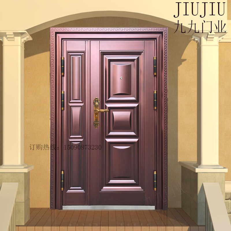 Sunscreen imitation copper door anti-theft door class A door child mother door entry door entry door villa door security door can be customized