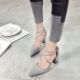 peep-toe wedge heels sandal women summer shoes size 40