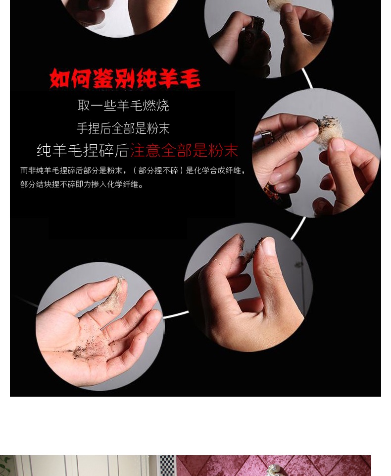 Tuỳ chỉnh len tinh khiết cảm thấy nệm dày ẩm len chăn nệm kang giường tatami ký túc xá sinh viên nệm - Nệm giá đệm everon