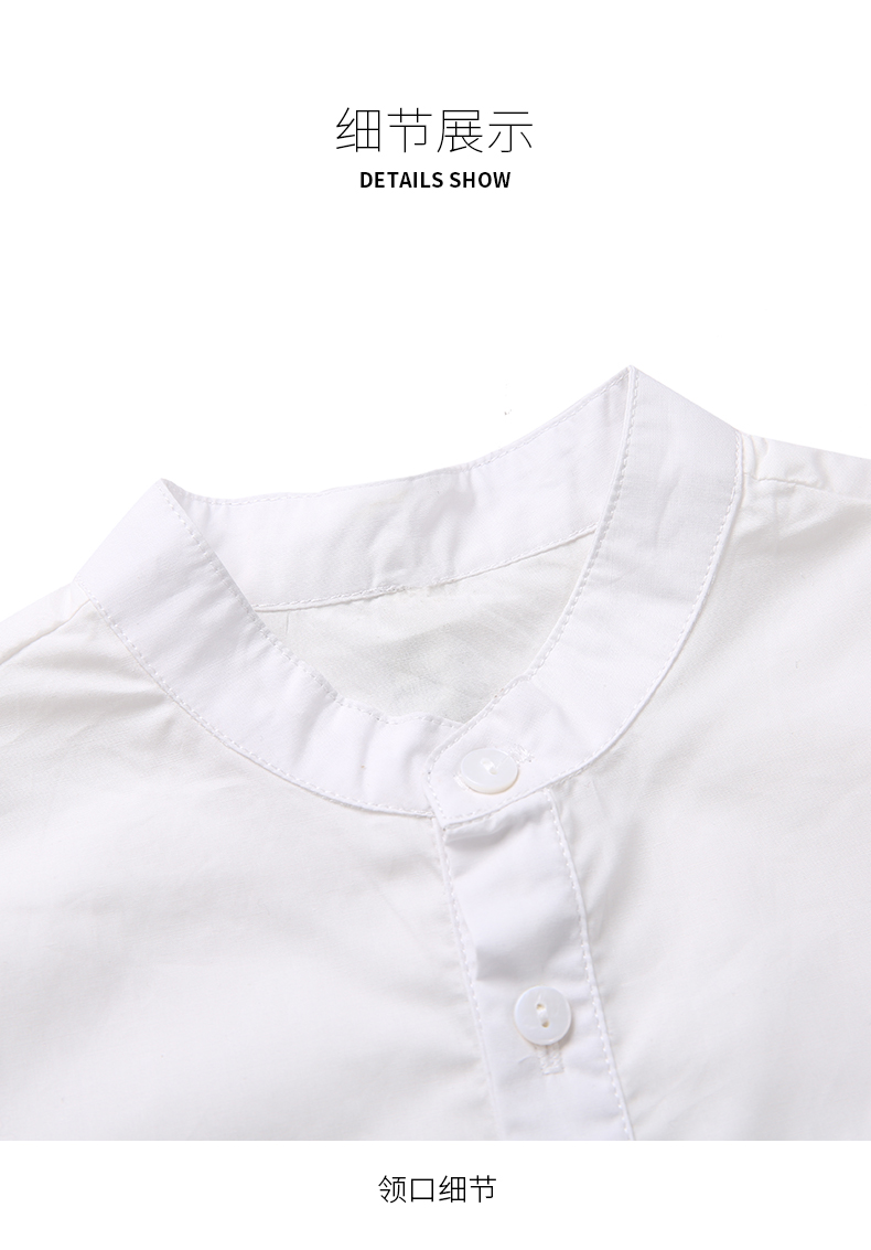 Áo 3 cho bé áo chống nắng cotton trắng 2019 hè mới cho bé mặc áo chống muỗi 1-6 tuổi - Áo sơ mi sơ mi kẻ sọc cá tính cho bé