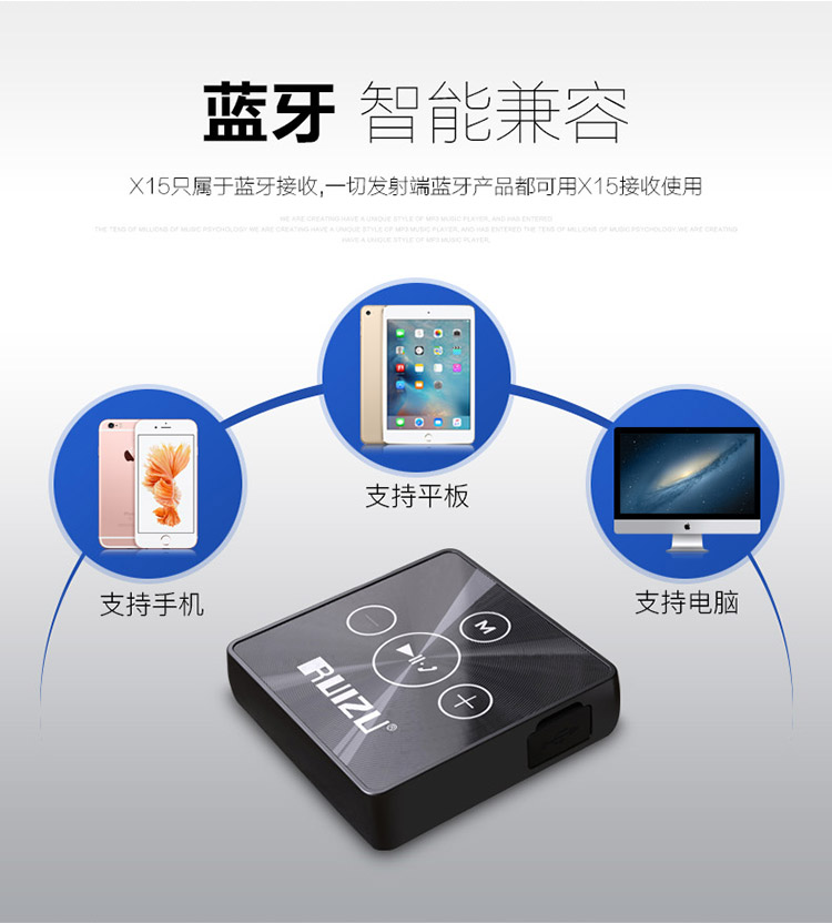 máy nghe nhạc mp3 có bluetooth Máy thu Bluetooth không dây Sharp X15 Máy nghe nhạc lossless Mini Compact Walkman Clip Thể thao Chạy có thể kết nối Bluetooth di động Nghe bài hát MP3 	máy nghe nhạc có kết nối bluetooth