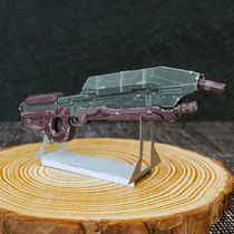 Love to fight metal DIY assembly model 3D three-dimensional nano puzzle light wheel HALO color assault rifle crown