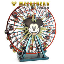 3D metal wrought iron three-dimensional puzzle model amusement park series adult creative gift Mickey Mouse Ferris wheel