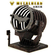 Full metal DIY assembly model 3D glue-free three-dimensional puzzle color Batman signal light punch crown