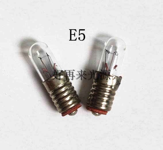 Compass Special Instrument Bulb E5 2 2V3V6V12V24V28V Small screw opening by fitting diameter 5mm small bulb-Taobao