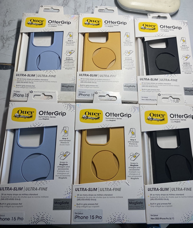 Genuine New Otter Box Apple 15Pro/Plus/Pm Magnetic + Grip Series Anti-Fall Case