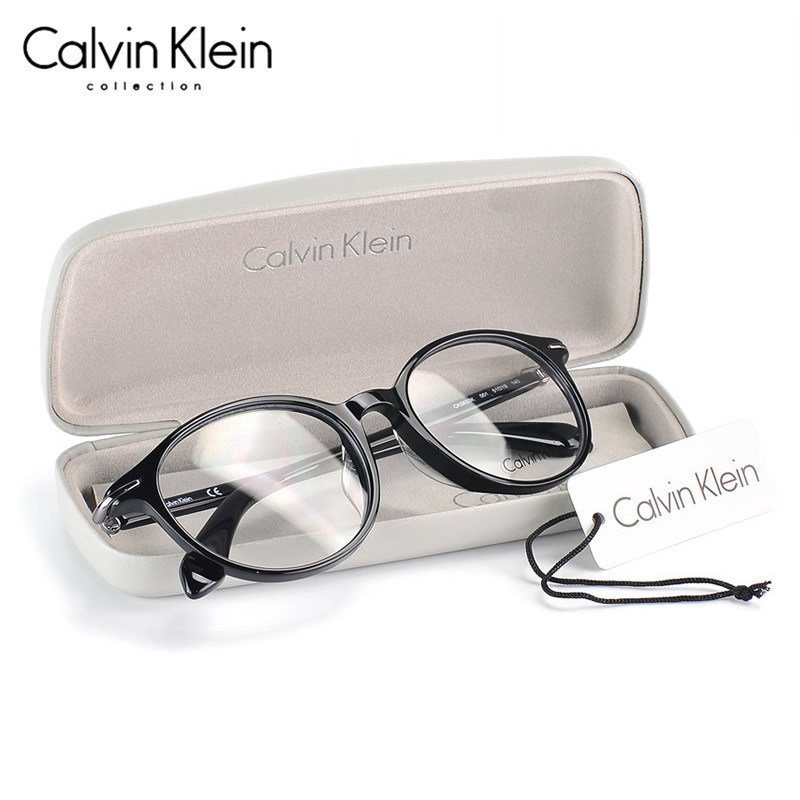 CK glasses frame men and women full frame plate fashion glasses retro round frame myopia glasses frame send anti-blue light lenses