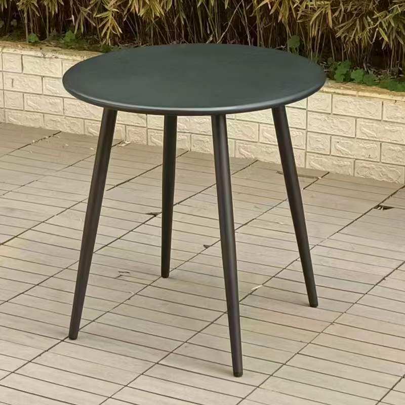 Outdoor carbon steel art small round table dining table long table casual outdoor balcony home net red milk tea shop coffee shop
