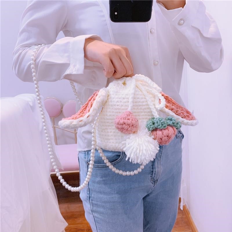 Net Red Div Woven Handmade Bag Diy Winter Knit Custom Made Material Pack Suede Ice Bar Tutorial