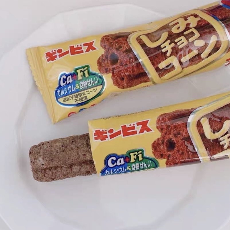 Recommend Japan's local Kimbis Ginbis milk chocolate flavor star crispy biscuit stick 11g - Taobao