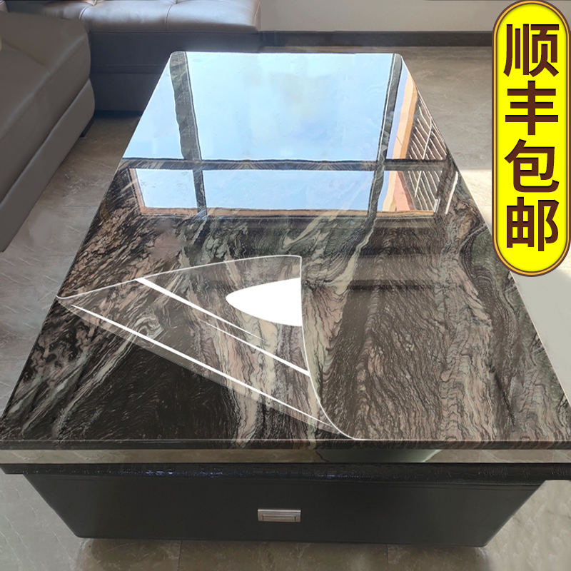 Marble countertop transparent protective film high temperature resistant high-end tabletop anti-scalding solid wood table Tea Table Furniture Cling Film