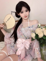 Sexy sexual intercourse high-end pajamas large-scale underwear female cherry blossoms outdoor exposure training and outing skirt qqny