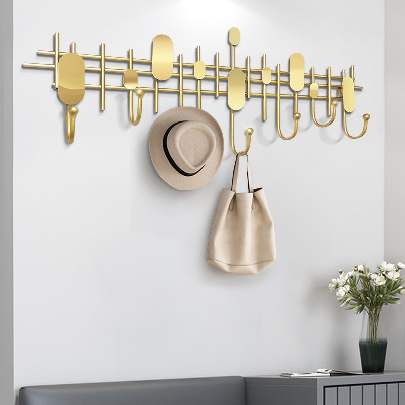 Creativity hooks into the door Xuanguan Entrance Door Light Extravagant Clothes Hanger Wall Wall-mounted Wall Decoration Living Room Bright Sheet Cloakhat Rack