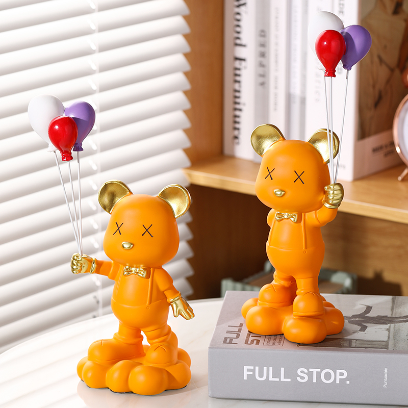 Festive Violent Bear Balloon Doll Swing Piece Creative Home Desktop Decorations Wedding Celebration Children's New Year Christmas Gifts
