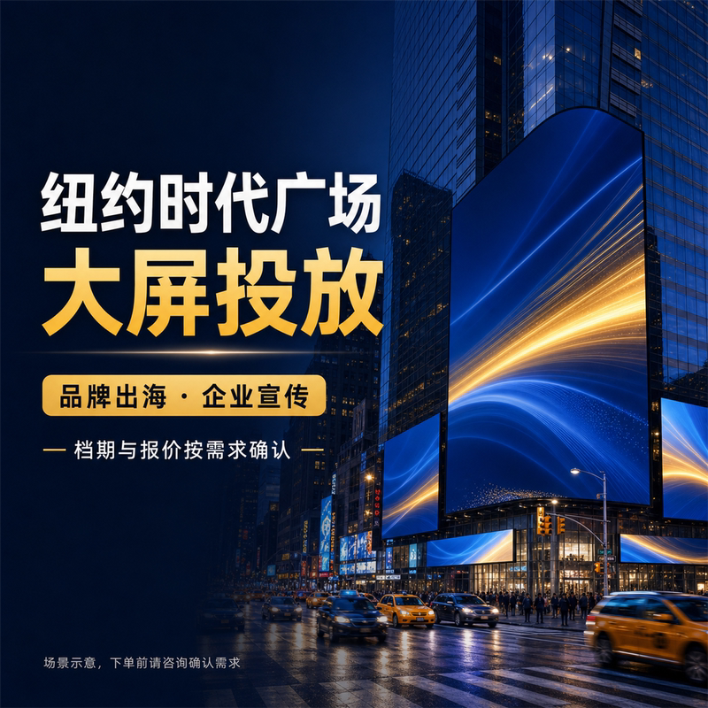 New York's Times Square Nasdaq Big-Screen Advertising Campaigns for Brands, Corporate Promotion, and Celebrity Support