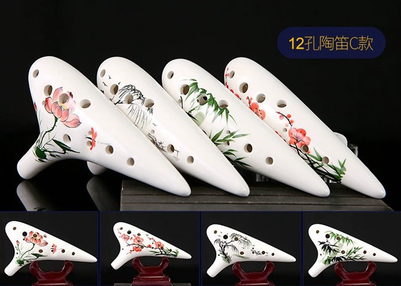 Dễ dàng để học người lớn kiểm tra chuyên nghiệp 12 lỗ Ocarina gốm cụ đơn giản Điều chỉnh AC sinh viên ổn định mức độ hiệu suất nhỏ - Nhạc cụ dân tộc