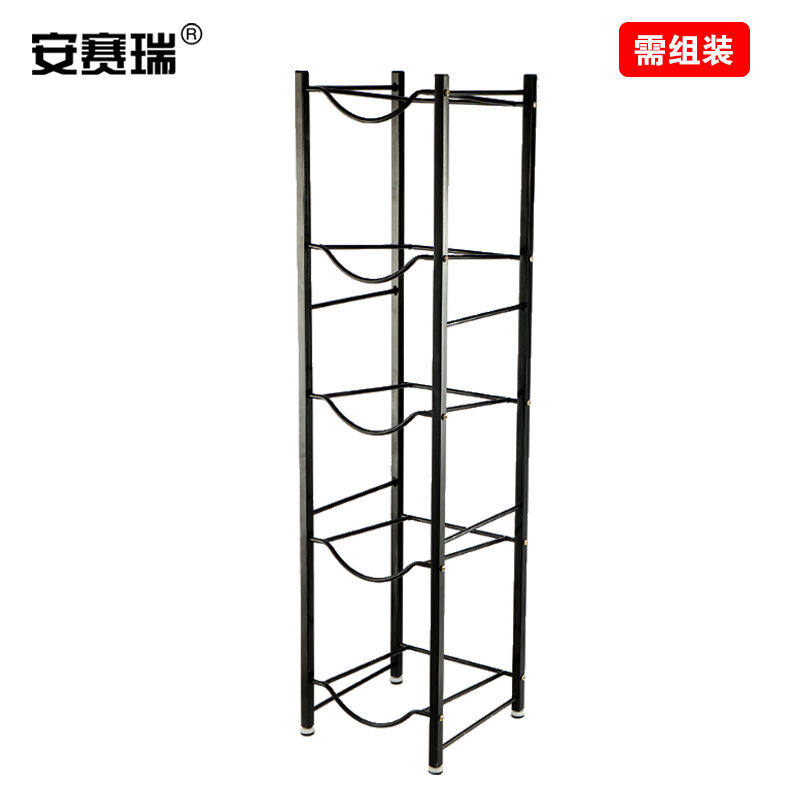 Anseery Bucket Shelf Office Barreled Water Mineral Water Intake Placing Shelf 5 Floors Industrial Ash 24770-Taobao