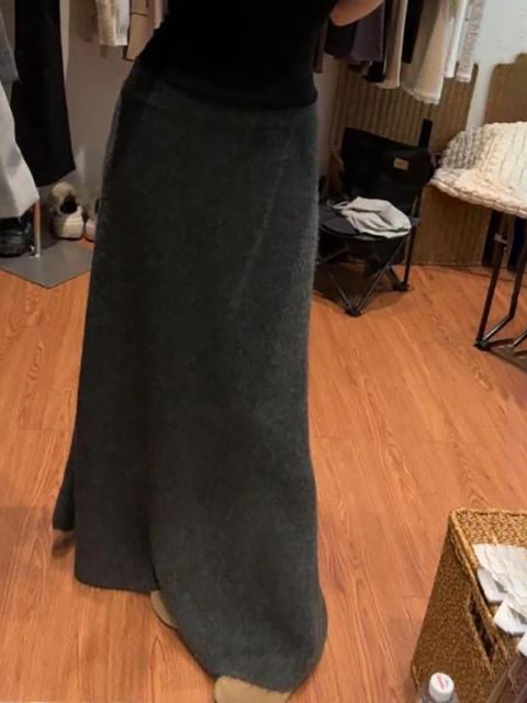 Milaad Style Thickened Half-Skirt Women's Fashion 2025 New Autumn and Winter Thickened Fishtail Skirt Super Beautiful A-Line Long Skirt