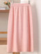 Autumn and Winter Wool Knitted Skirt for Women 2025 New High-Waisted Elegant Straight Pencil Skirt Thickened Slimming Long Skirt