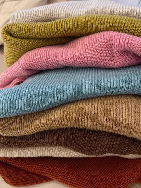 Autumn and Winter Solid Color Turtleneck Wool Knit Sweater for Women, High-End and Elegant, Suitable as an Inner Layer, Unique and Stylish Top