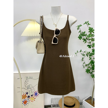 Summer French-Style High-End Elegant Camisole Dress for Women 2025 New Slim-Fit Short Dress for Petite Figures