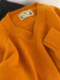 Korean-Style Lazy Chic High-End Soft and Cozy Orange Sweater for Women, Super Stylish and Versatile for Winter, Loose Knit Inner Top
