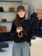 Korean-Style Red Half-High Collar Hollow-Out Knit Base Shirt for Women, Autumn and Winter Design, Off-Shoulder Sweater, Loose Top