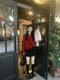 Korean-Style Atmospheric Warm Scarf, New Year Red Sweater for Women, Winter Thickened Lazy High-End Inner Knit Top