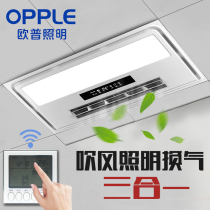 Op Liangba integrated ceiling cold fan kitchen blowing lighting ventilation three-in-one embedded air conditioning type cold bully