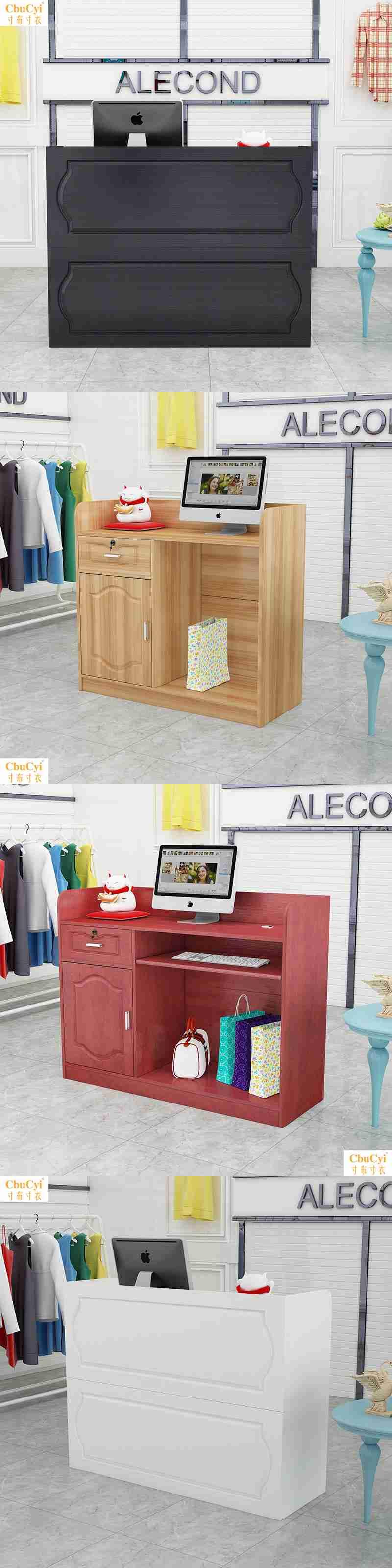 Quầy lễ tân đa chức năng công ty siêu thị nhà hàng salon tóc quầy bar nhỏ 2018 tùy chỉnh nội thất thời trang thu ngân - Nội thất siêu thị xe đẩy hàng 4 bánh 500kg